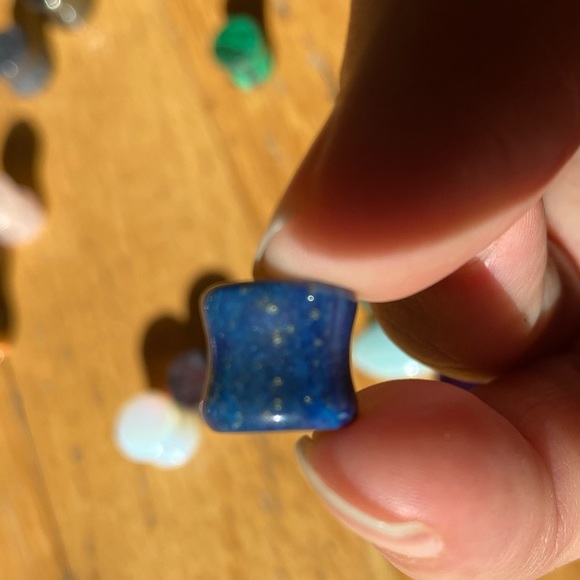 7 pairs 00 flailed tunnels plugs plus 7 single tunnels gemstone - Picture 11 of 11